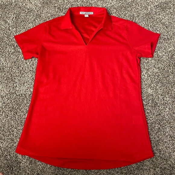Port Authority Tops - NWOT Red Port Authority women’s Polo 🎄
